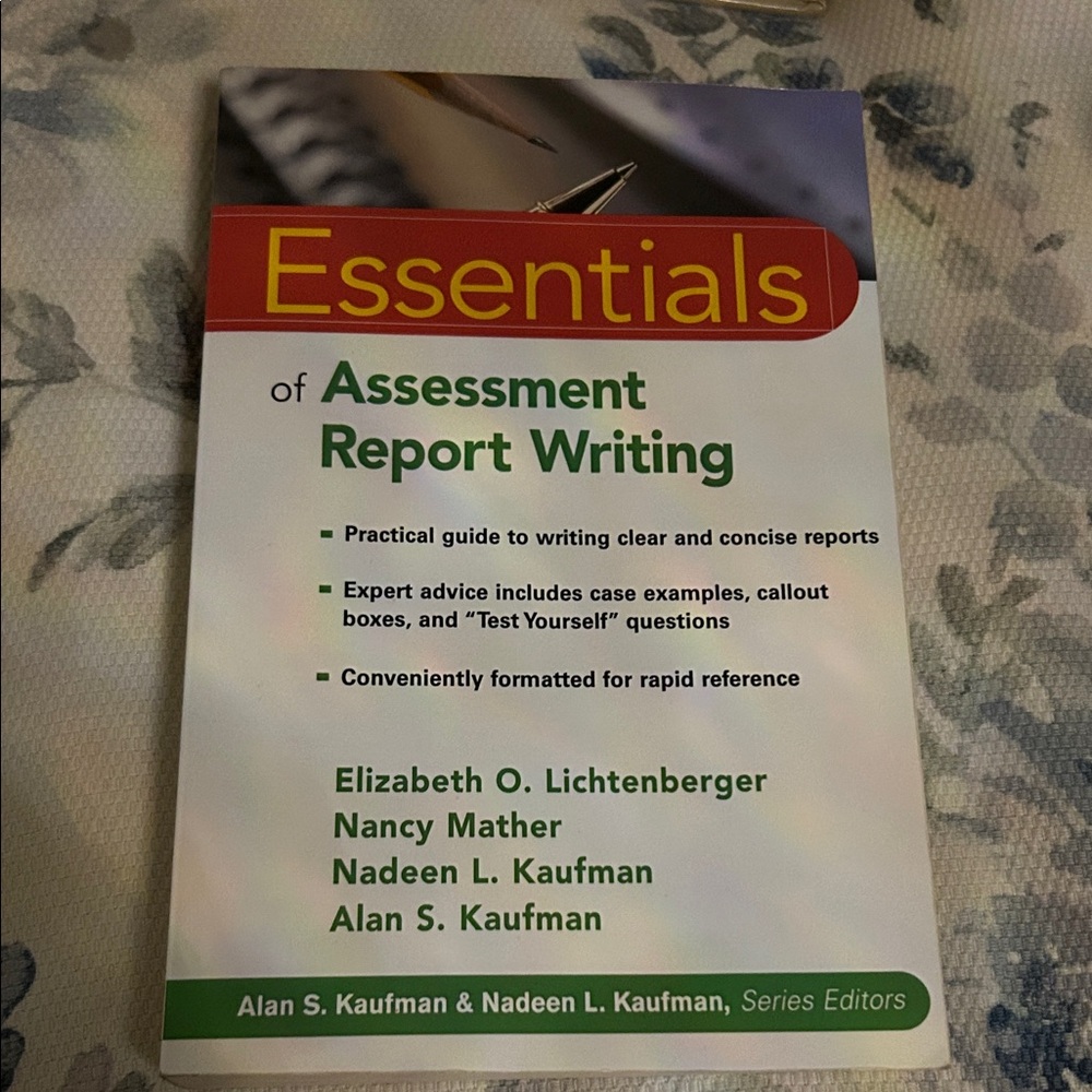 Essentials of Assessment Report Writing Book